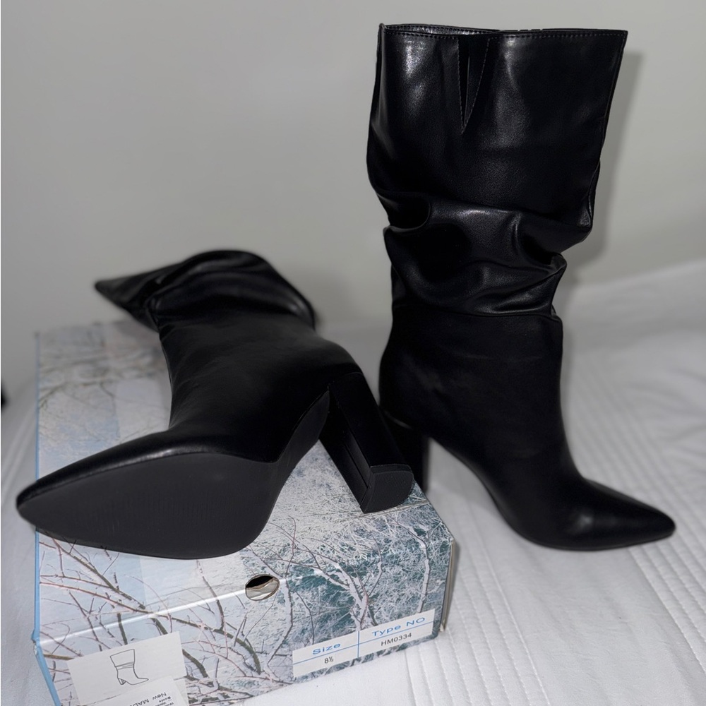 Elegant Black Leather Boots